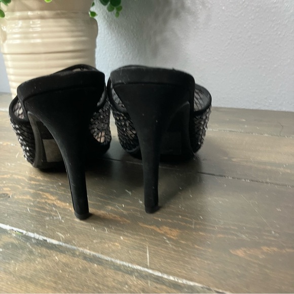coconuts by matisse Heels 10 Black Mules Slip-on Embellished Sparkle - Picture 10 of 11